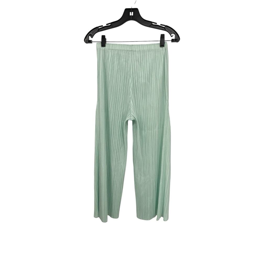 NWT Issey Miyake Pleats Please Pants Mint Green Pleated Size 3 Medium - Picture 4 of 8